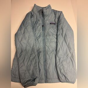 Patagonia Quilted Jacket in Light Blue